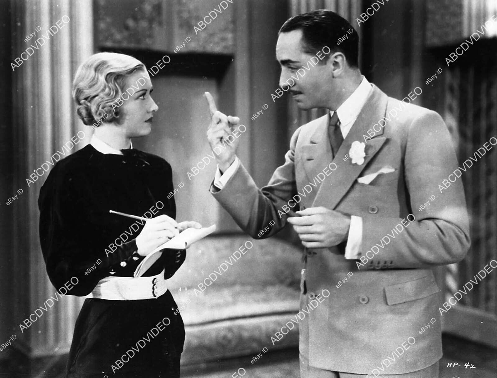 4159-3 William Powell, Evalyn Knapp 1932 film High Pressure 4159-3