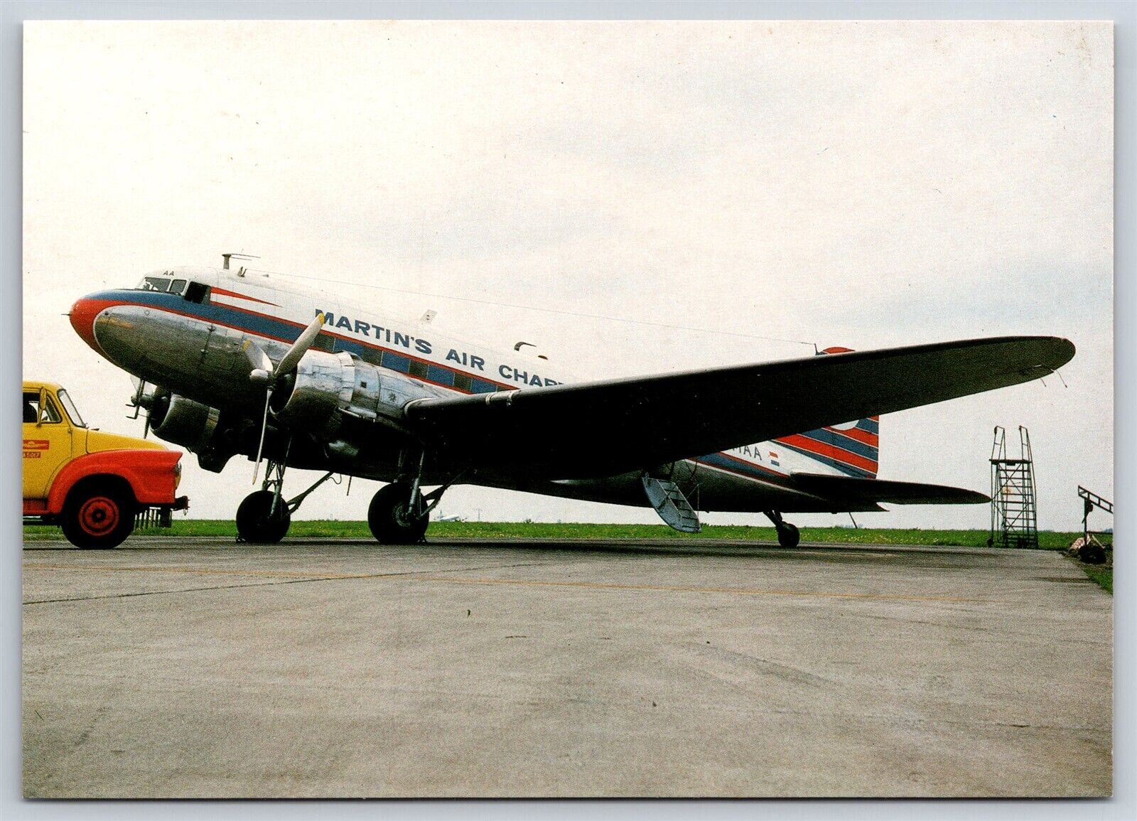 Airplane Postcard Martin\'s Air Charter Airlines Airways Douglas C-47B PH-MAA GA1