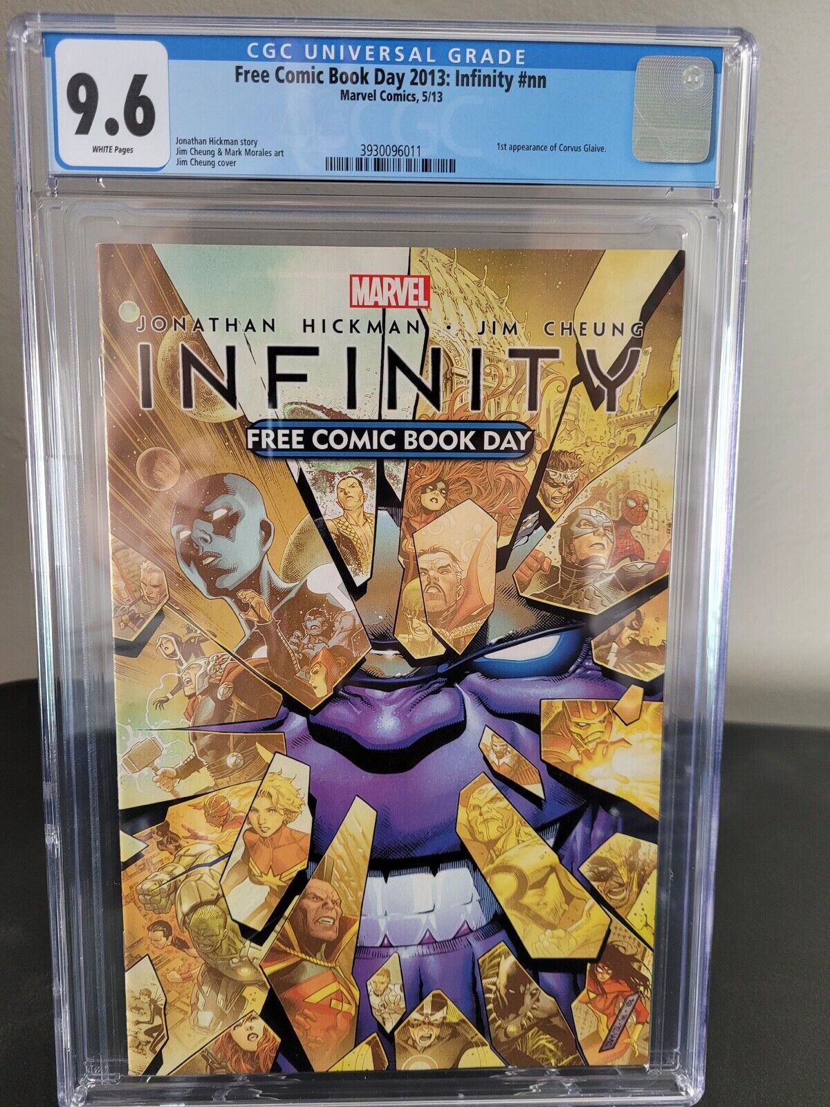 INFINITY FREE COMIC BOOK DAY 2013 CGC 9.6 GRADED 1ST APPEARANCE CORVUS GLAIVE