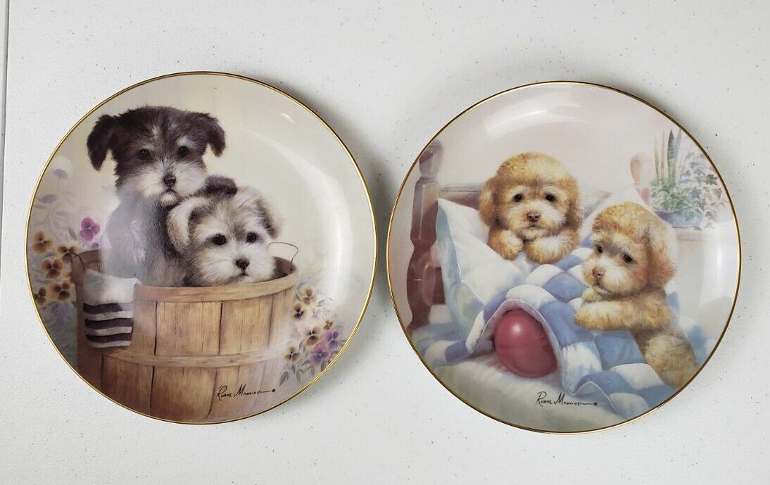 Set Of 2 Ruane Manning Puppy Pals Collection 8\