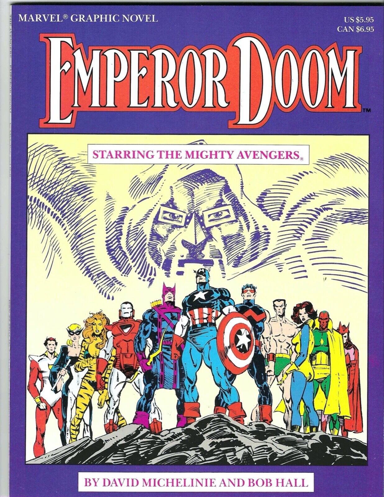 Marvel Graphic Novel 1987 Emperor Doom Unread NM Starring the Mighty Avengers