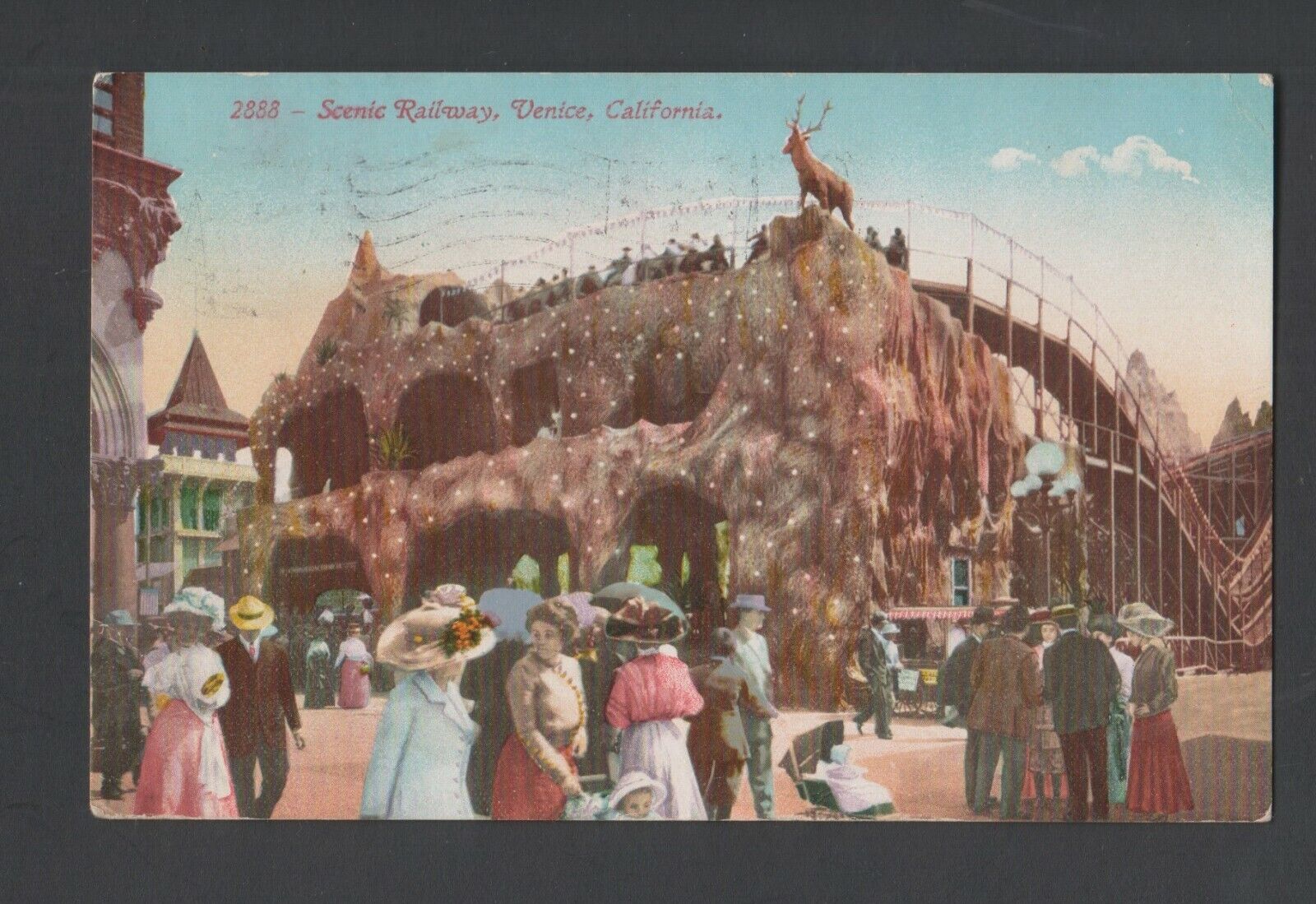 antique 1911 color postcard \