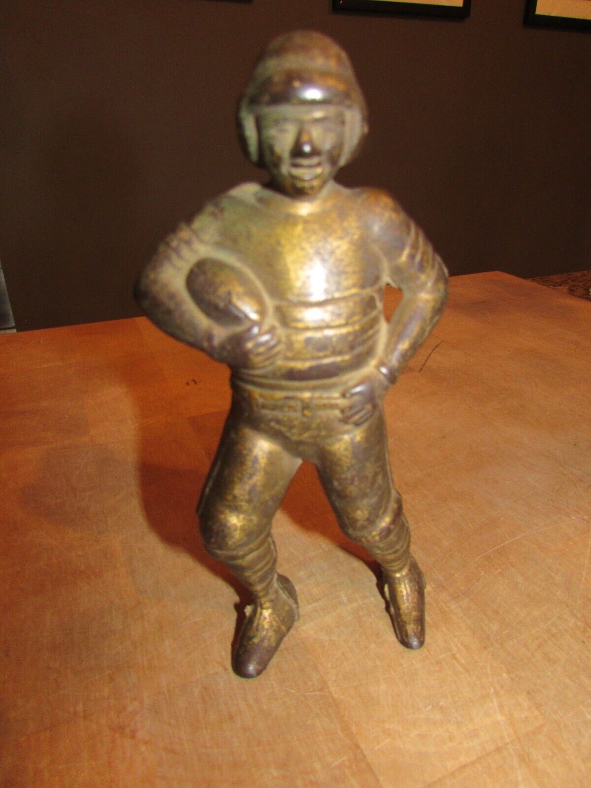 Antique A.C. Williams Cast Iron Bank “Football Player” 1910 to 1931 Rare