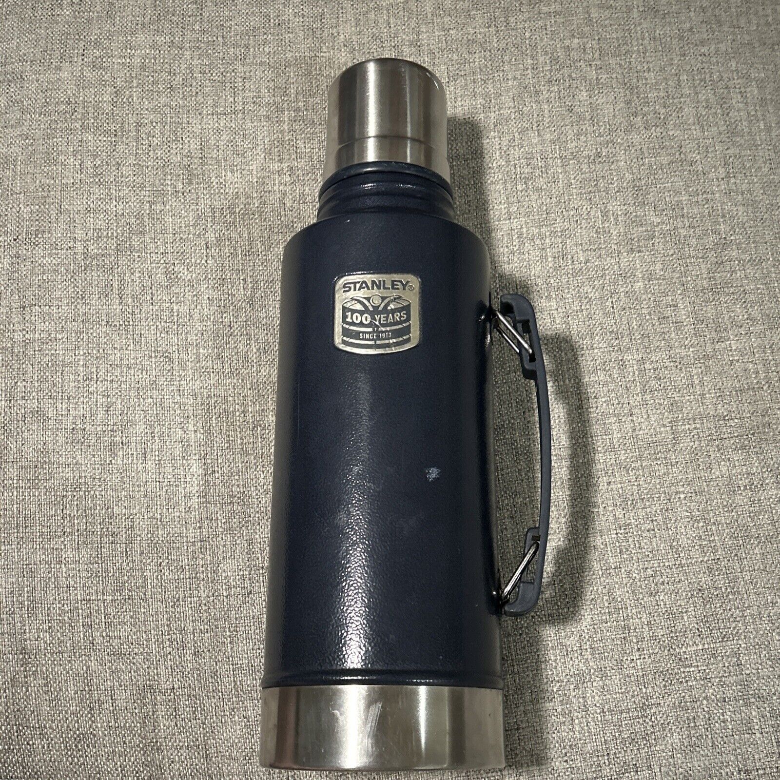 Stanley Classic (100 Years) Vacuum Thermos Bottle Insulated 2 Qt. /1.9 L - Navy