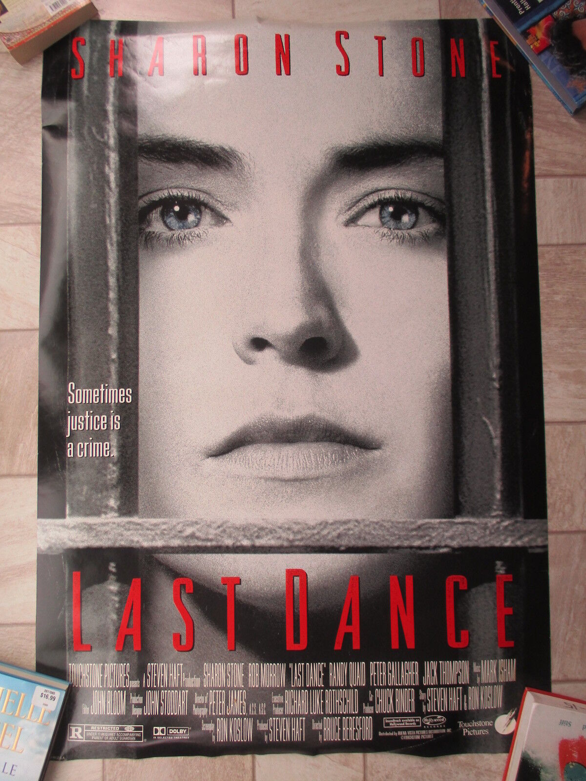 LAST DANCE - MOVIE POSTER WITH SHARON STONE  DOUBLE-SIDED