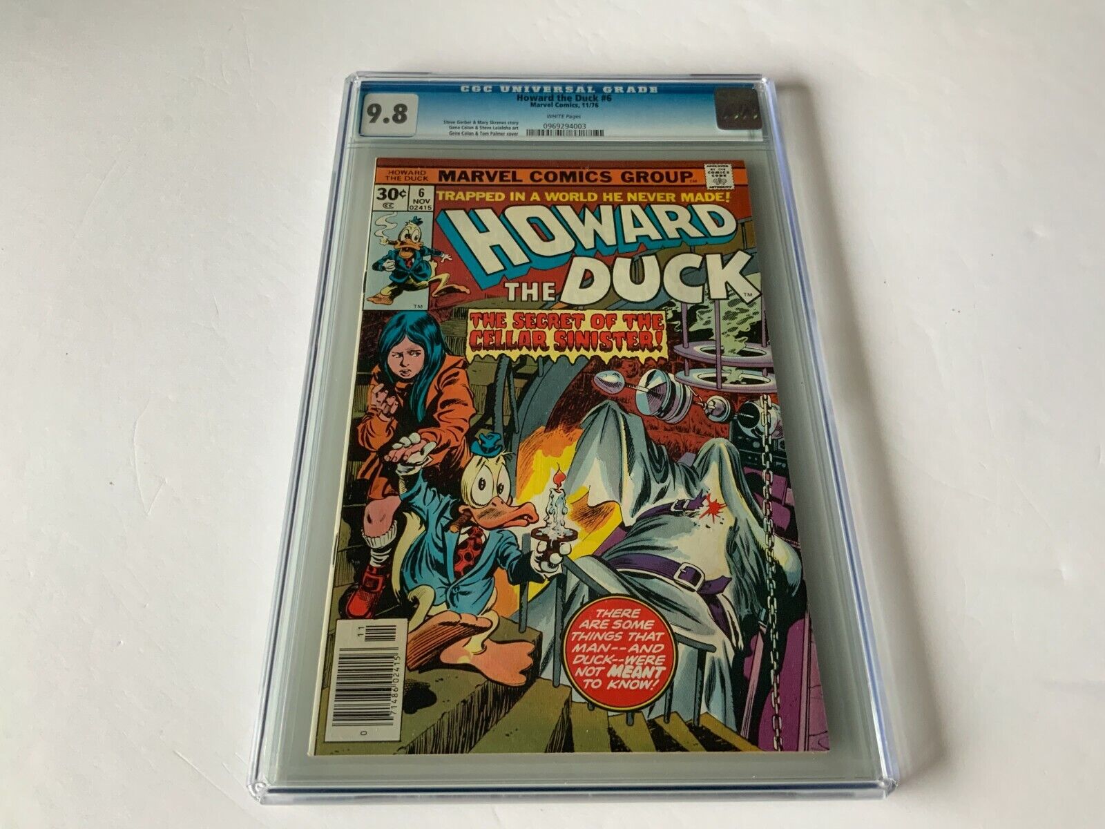 HOWARD THE DUCK 6 CGC 9.8 WHITE PAGES CELLAR SINISTER MARVEL COMICS 1976