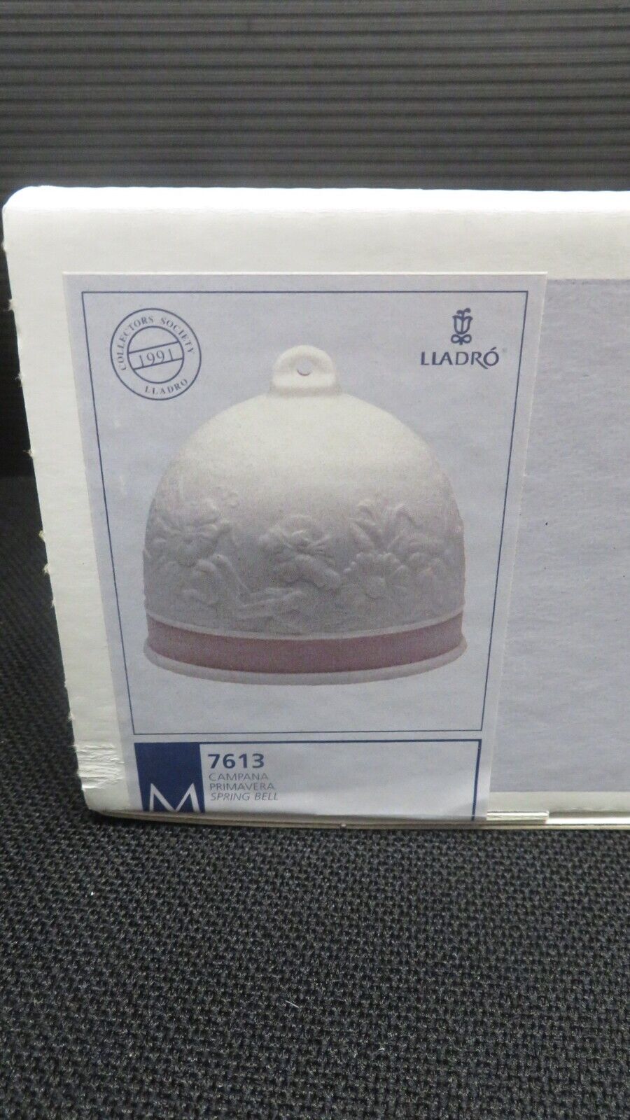Vintage Lladro Collector’s Society Christmas Bell Spring 1991 w/Box NEW