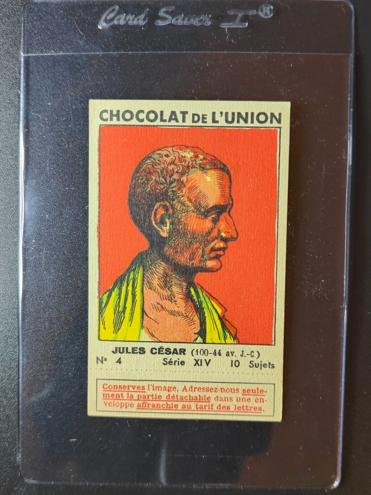 Julius Caesar Chocolat De L\'Union with Tab French Card #4