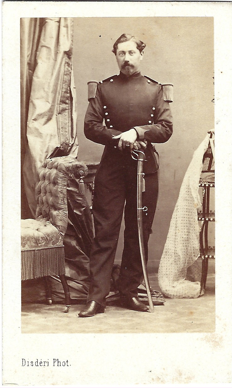 Captain Artillery CDV by Disderi in Paris circa 1860 military officer