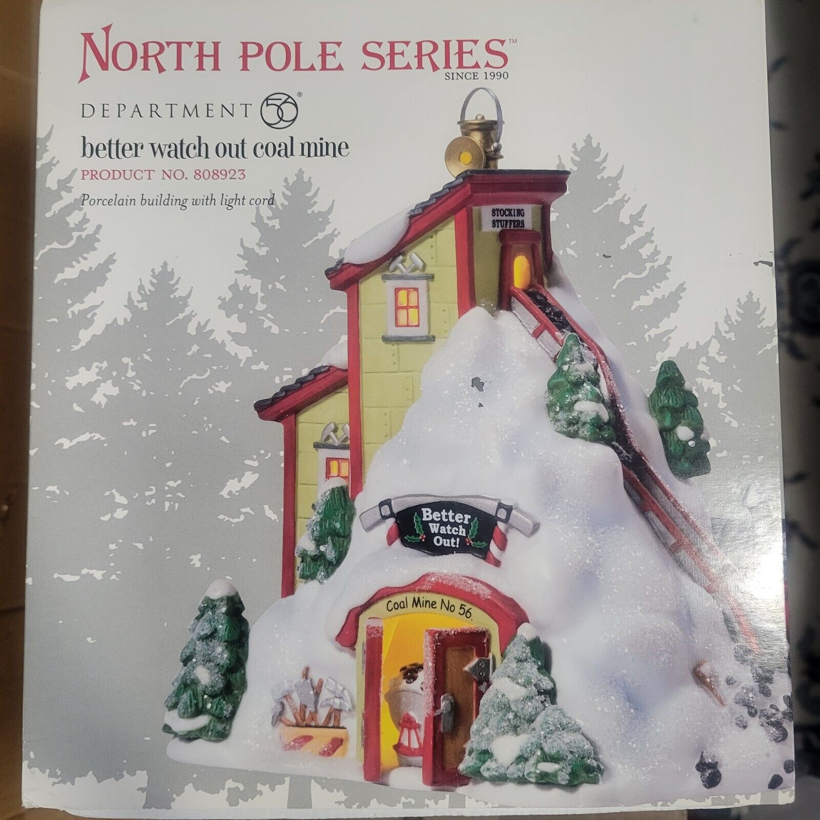 Department 56 808923 Better Watch Out Coal Mine No 56 North Pole Series Retired
