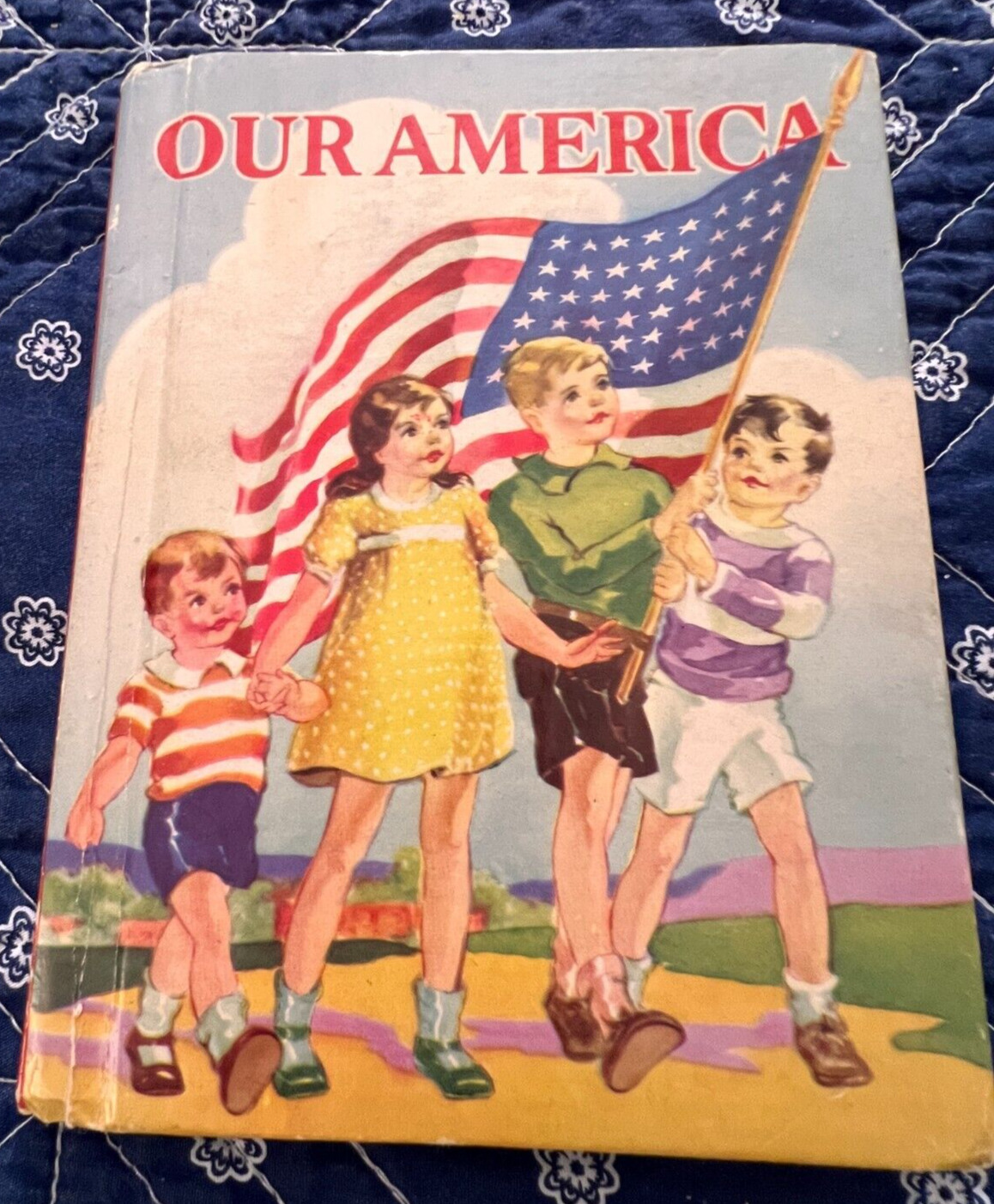 Vintage Our America Book Constance Holland McLoughlin Brothers 1941 USA