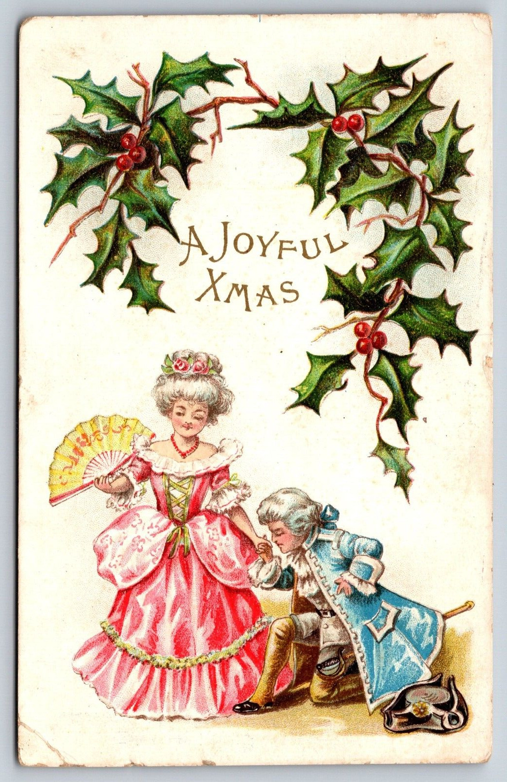 1908, A Joyful Xmas, Philadelphia, Pennsylvania Vintage Postcard