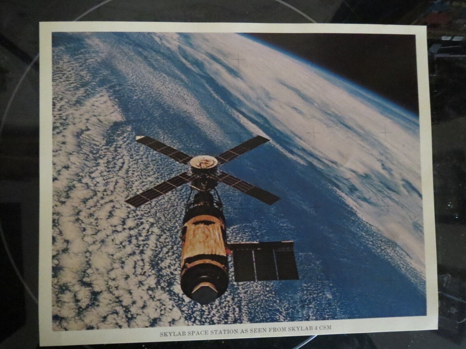 NASA Color Photo - Skylab Space Station as Seen from Skylab 4 CSM JSCL-123