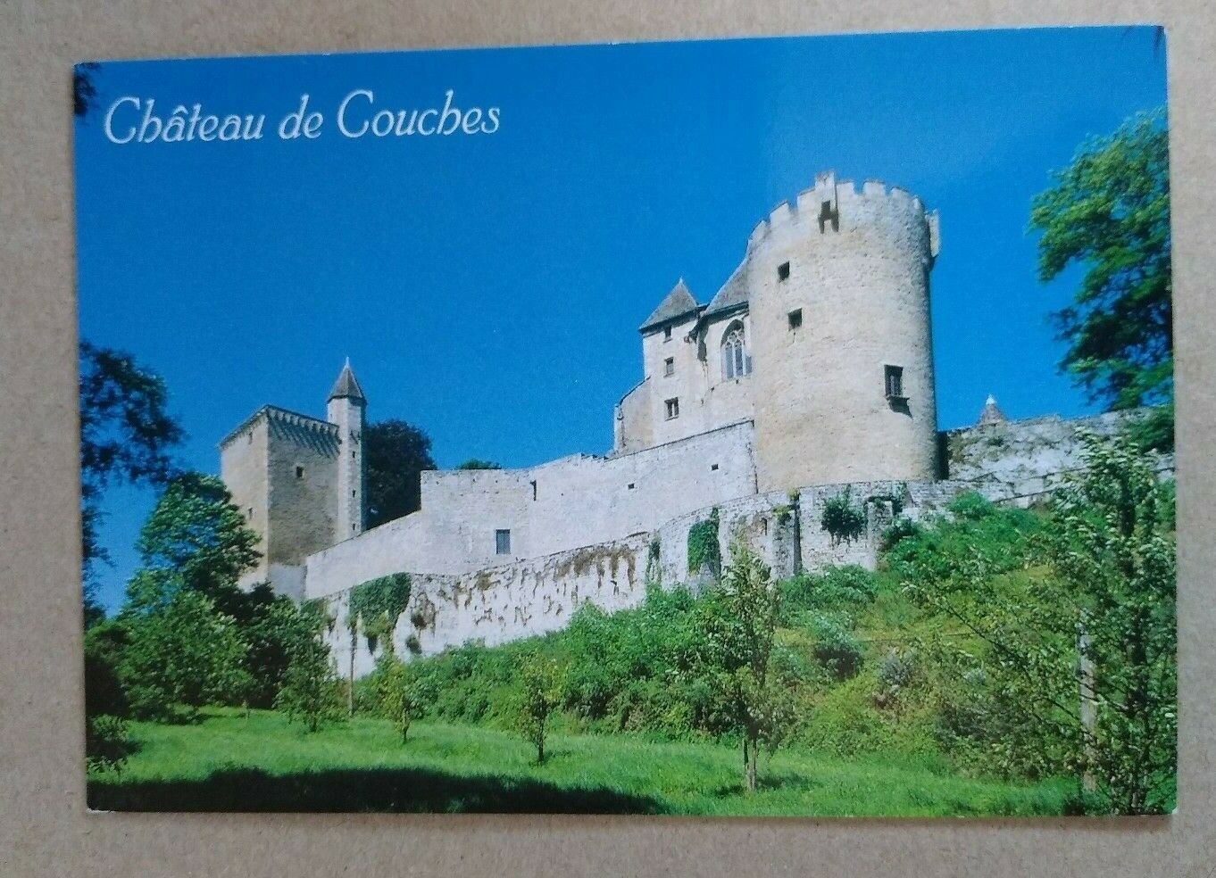 Printed Postcard - France - CHÂTEAU DE COUCHES Medieval Fortress