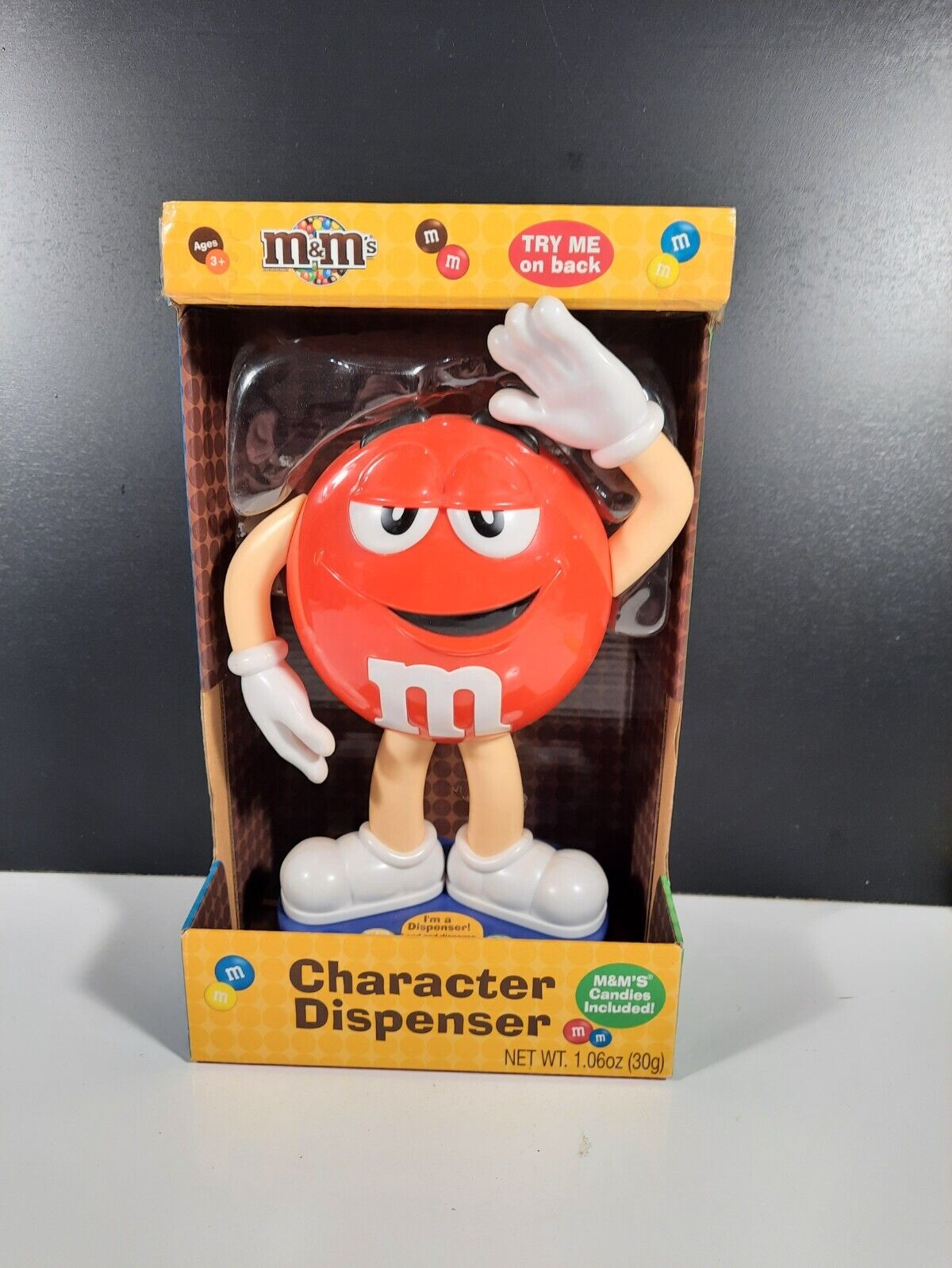 M&Ms Red Standing Character Candy Dispenser New in Box