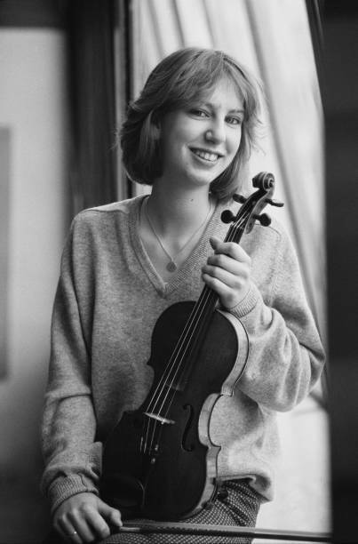 British violinist Kyra Humphreys, 14th January 1985. - Old Photo