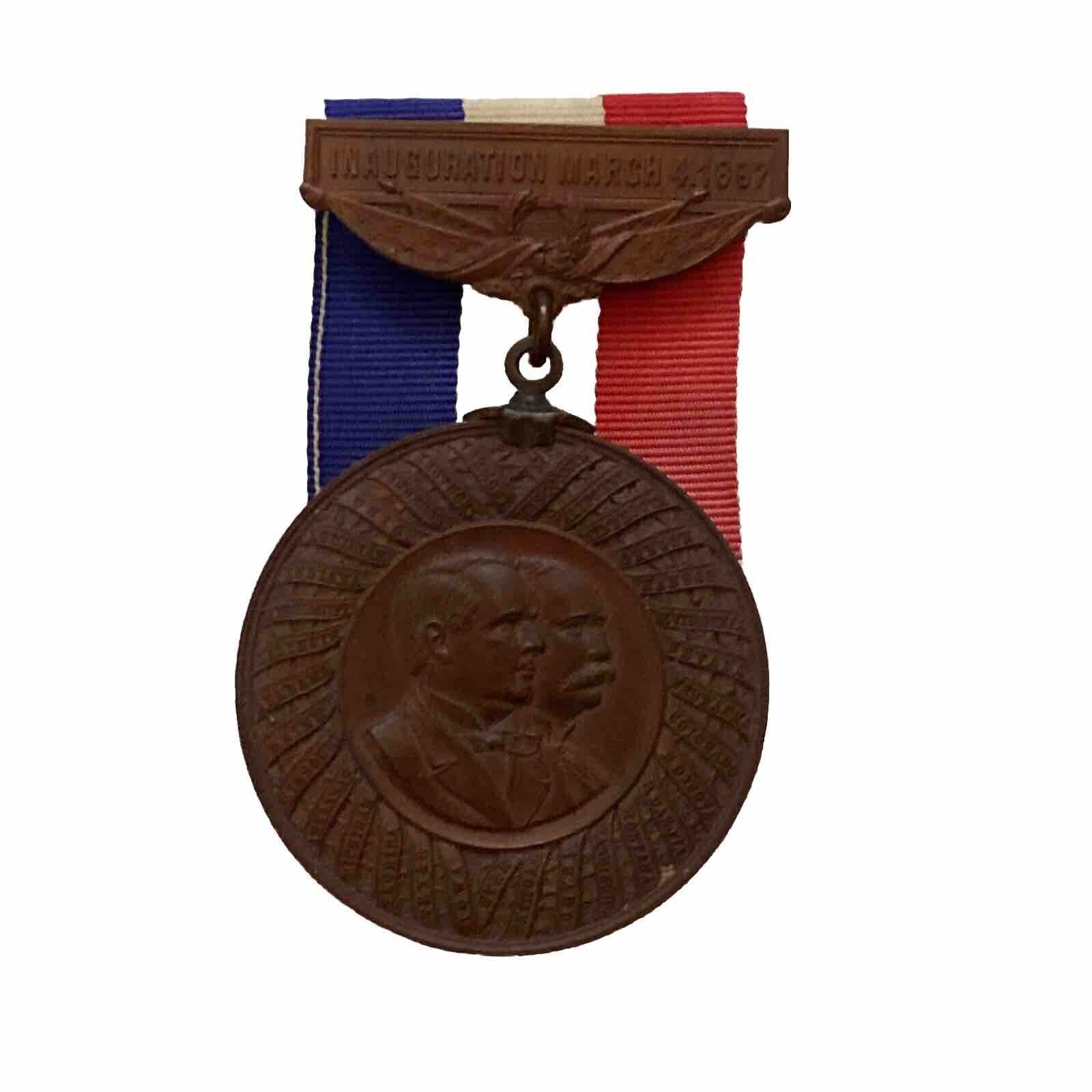 1897 William McKinley & Garret Hobart Inauguration Medal Inaugural Badge
