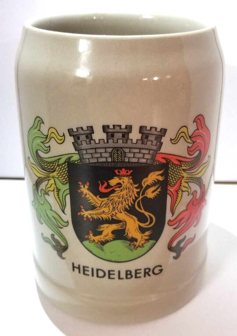 Vintage early 1990\'s Heidelberg Germany ceramic beer mug .5L