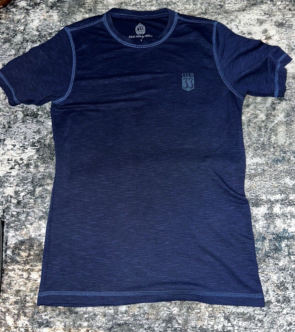 NWT  Disney Club 33 Short Sleeve Shirt Blue Small