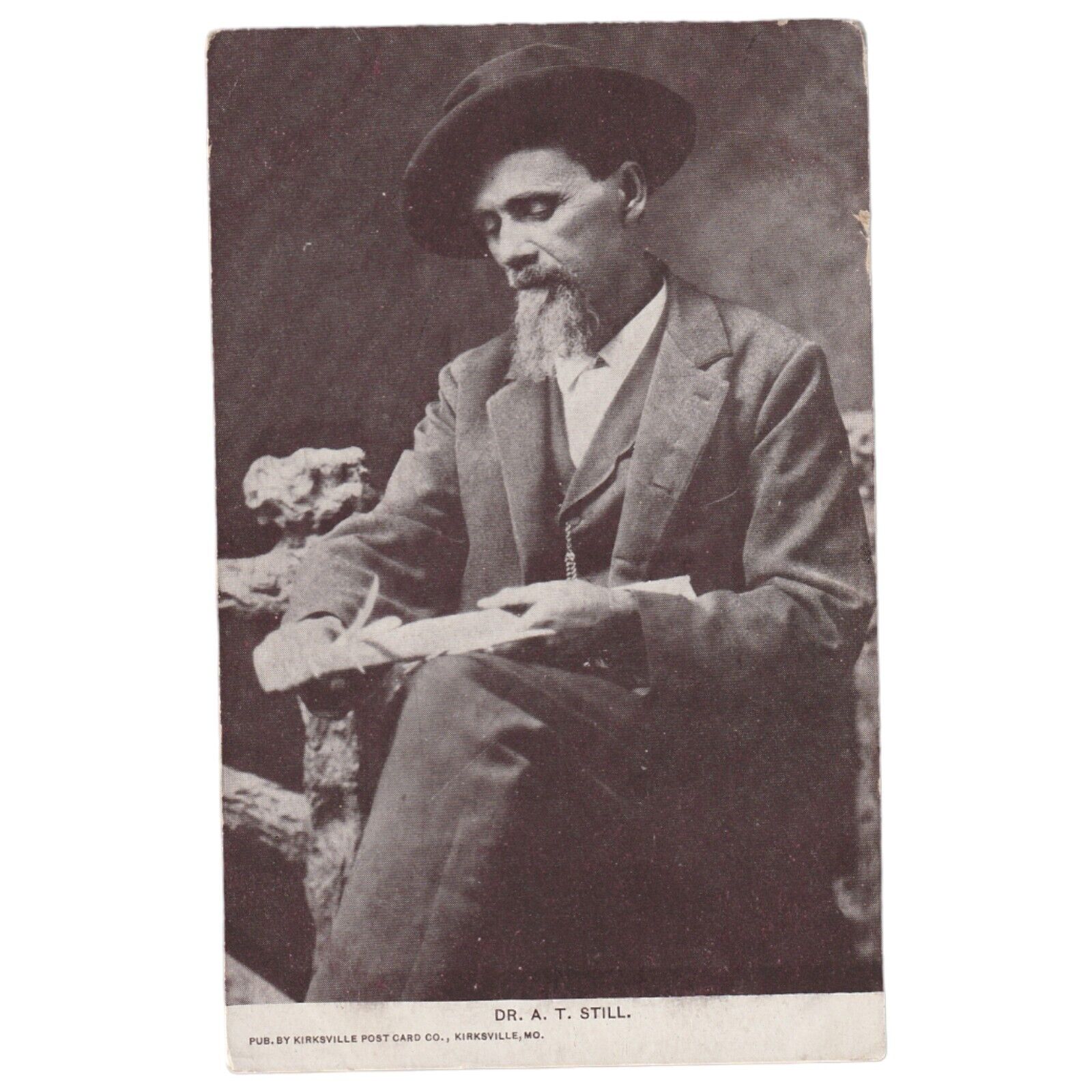 Dr. A. T. Still Osteopath Postcard Kirksville Missouri 1910