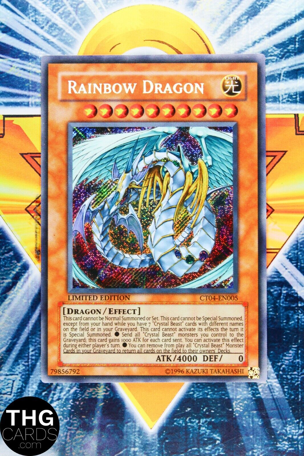 Rainbow Dragon CT04-EN005 Secret Rare Yugioh Card