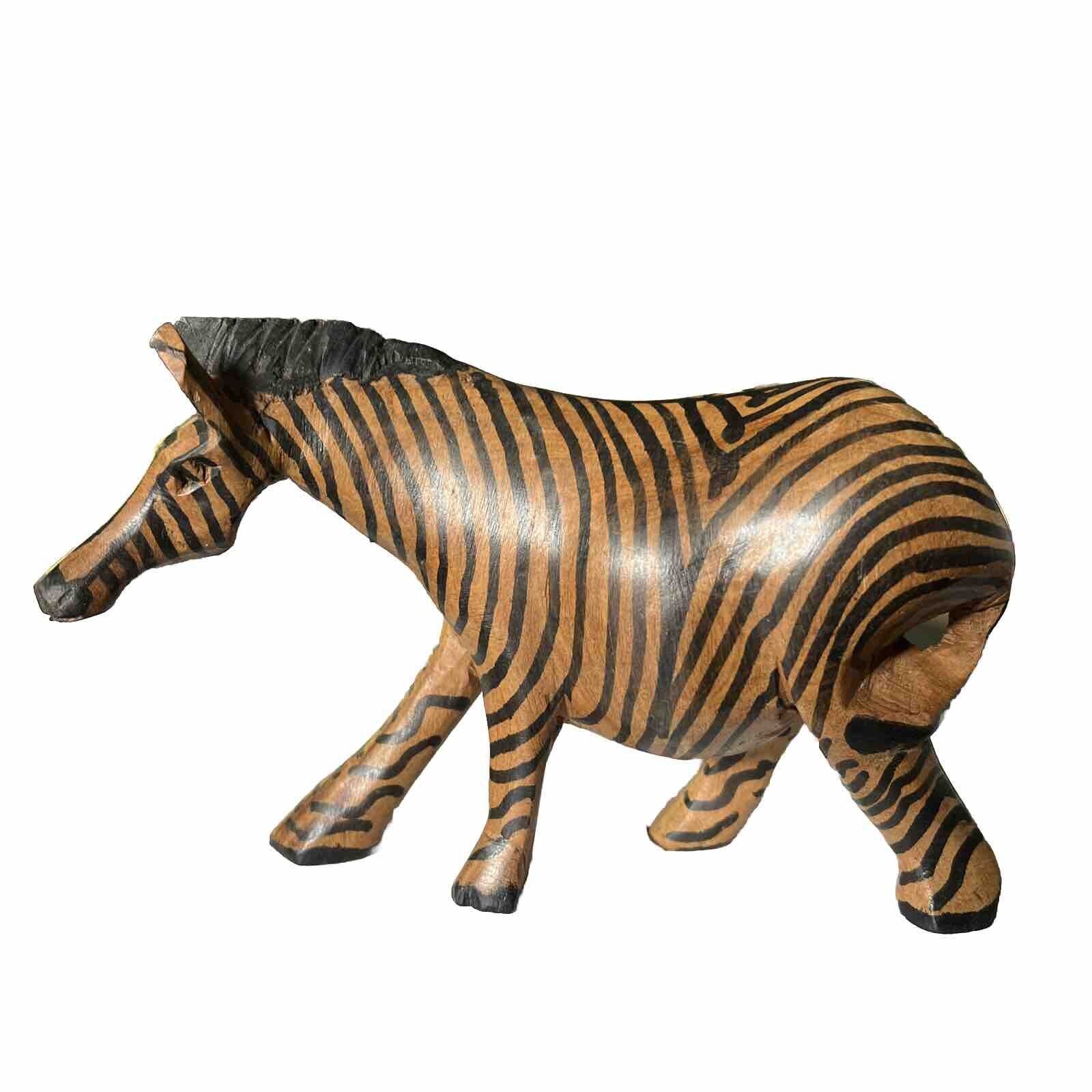 Genuine Besmo Product Hand Carved in Kenya Zebra Pregnant Makers Mark Tag