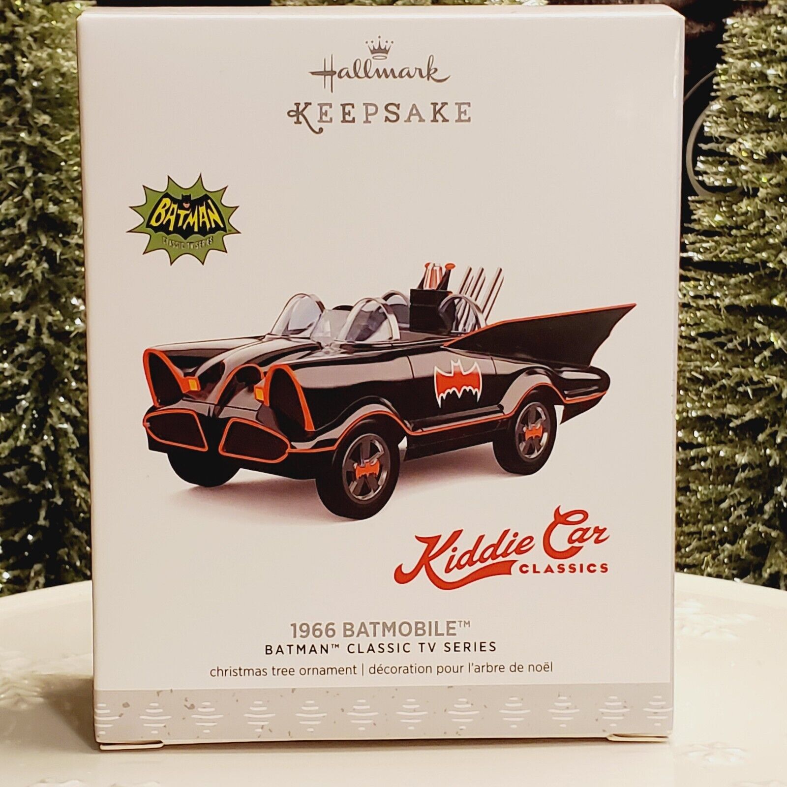 Hallmark Ornament-Kiddie Car Classics-1966 Batmobile-Black Ed-NIB-Mint Con-Rare
