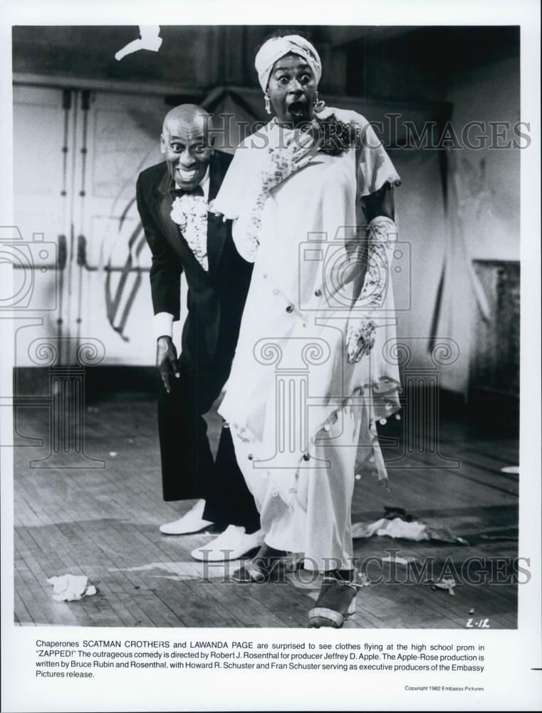 1982 Press Photo Actor Scatman Crothers, Lawanda Page in \
