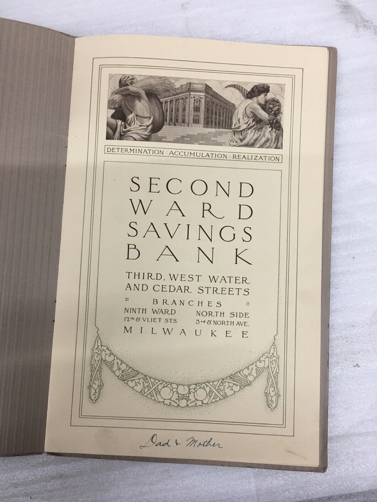 old 1913 Second Ward Savings Bank Milwaukee - Pictorial Pamphlet Advertisement