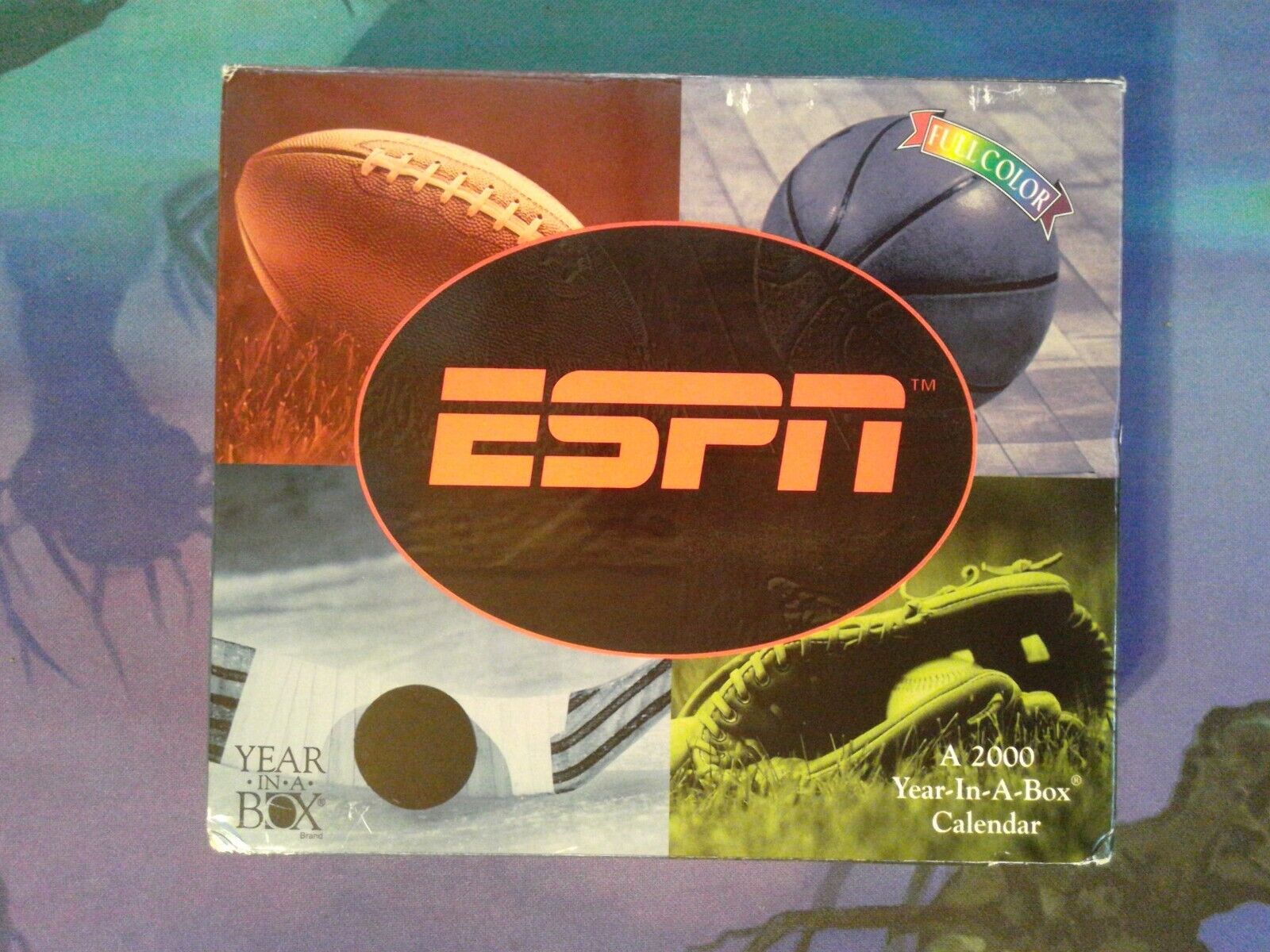Vintage Year 2000 Page A Day ESPN Year in a Box Calendar New in Box Good in 2028