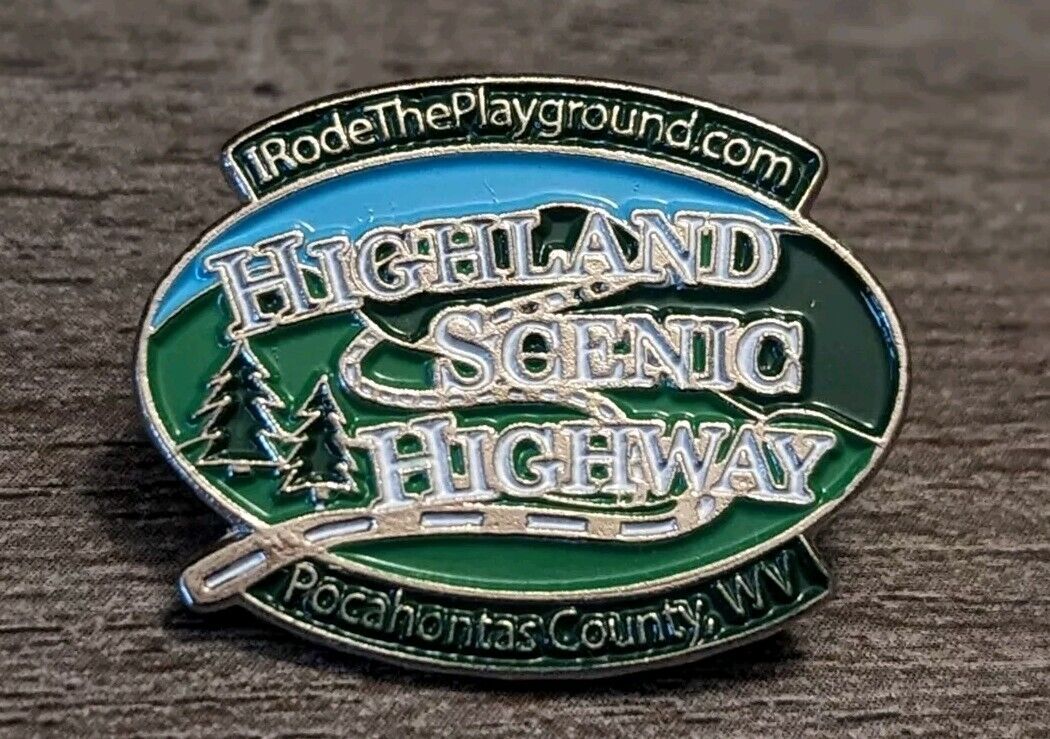 New Highland Scenic Highway Pocahontas County, WV West Virginia Souvenir Pin