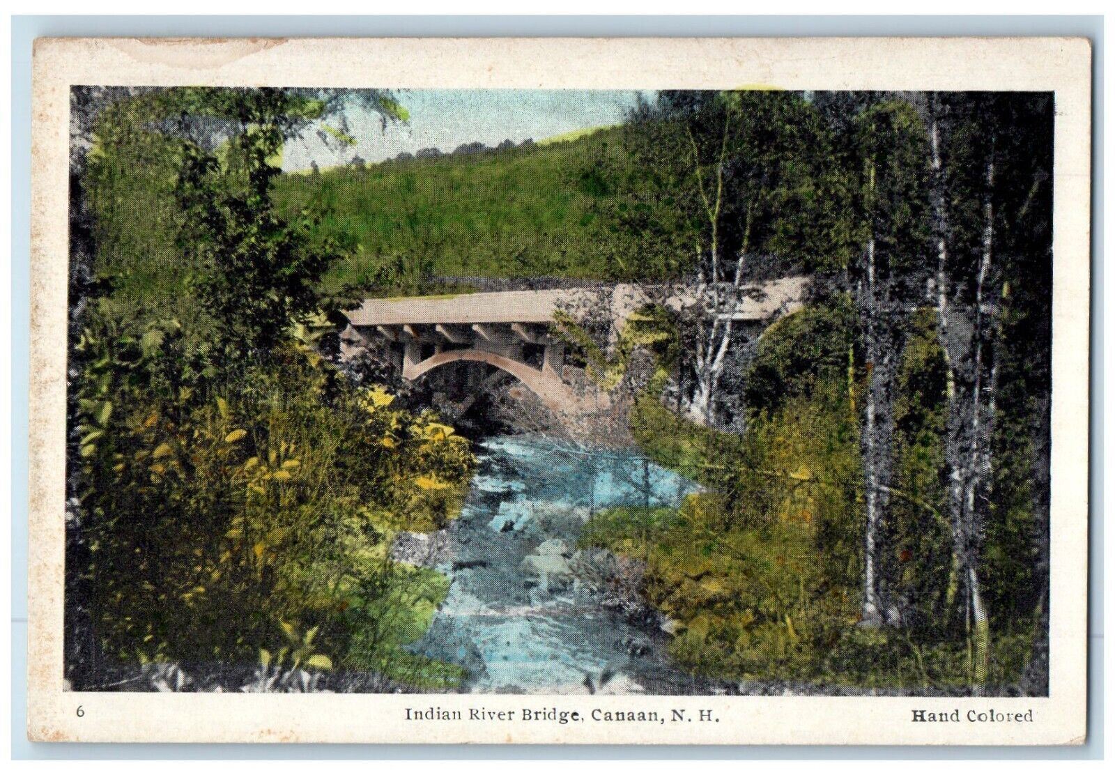 c1910\'s Indian River Bridge Canaan New Hampshire NH Unposted Antique Postcard