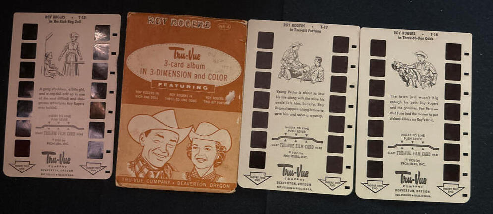 1956 Roy Rogers 3 Card Album
