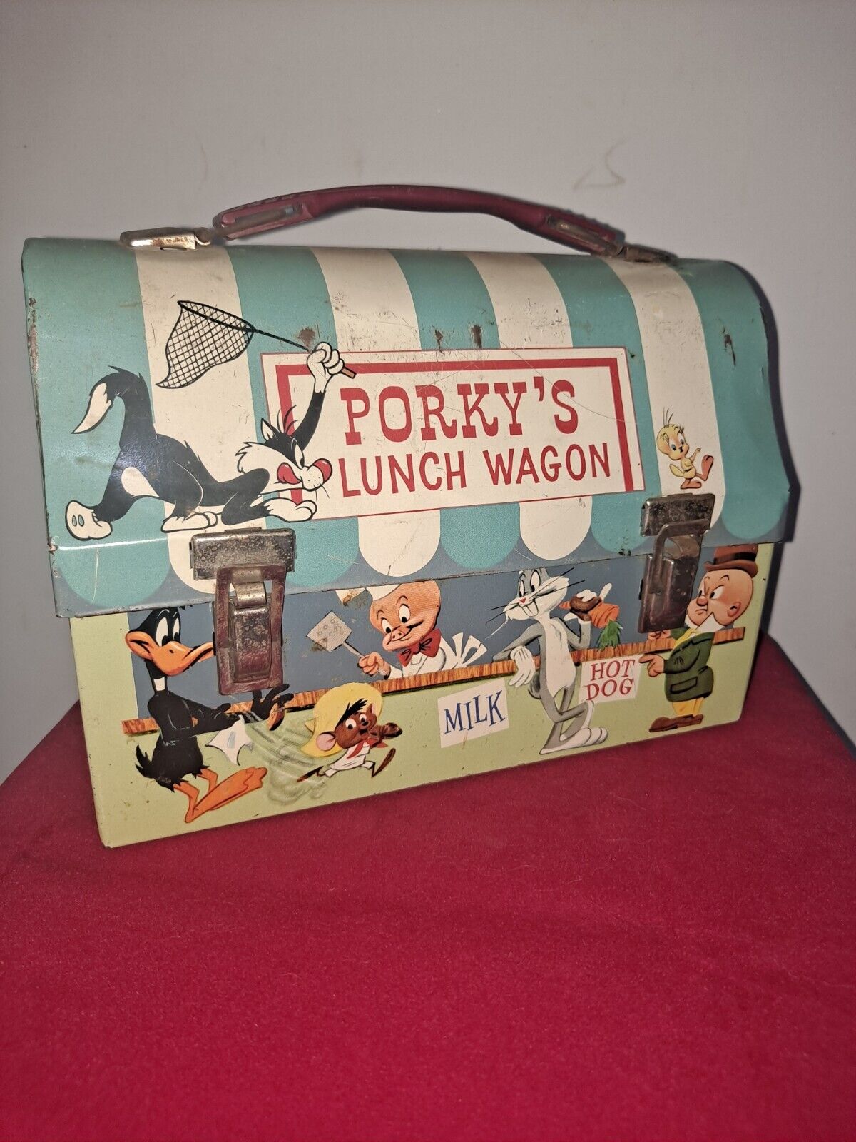 Vintage \'Porky\'s Lunch Wagon\' vintage lunch box only