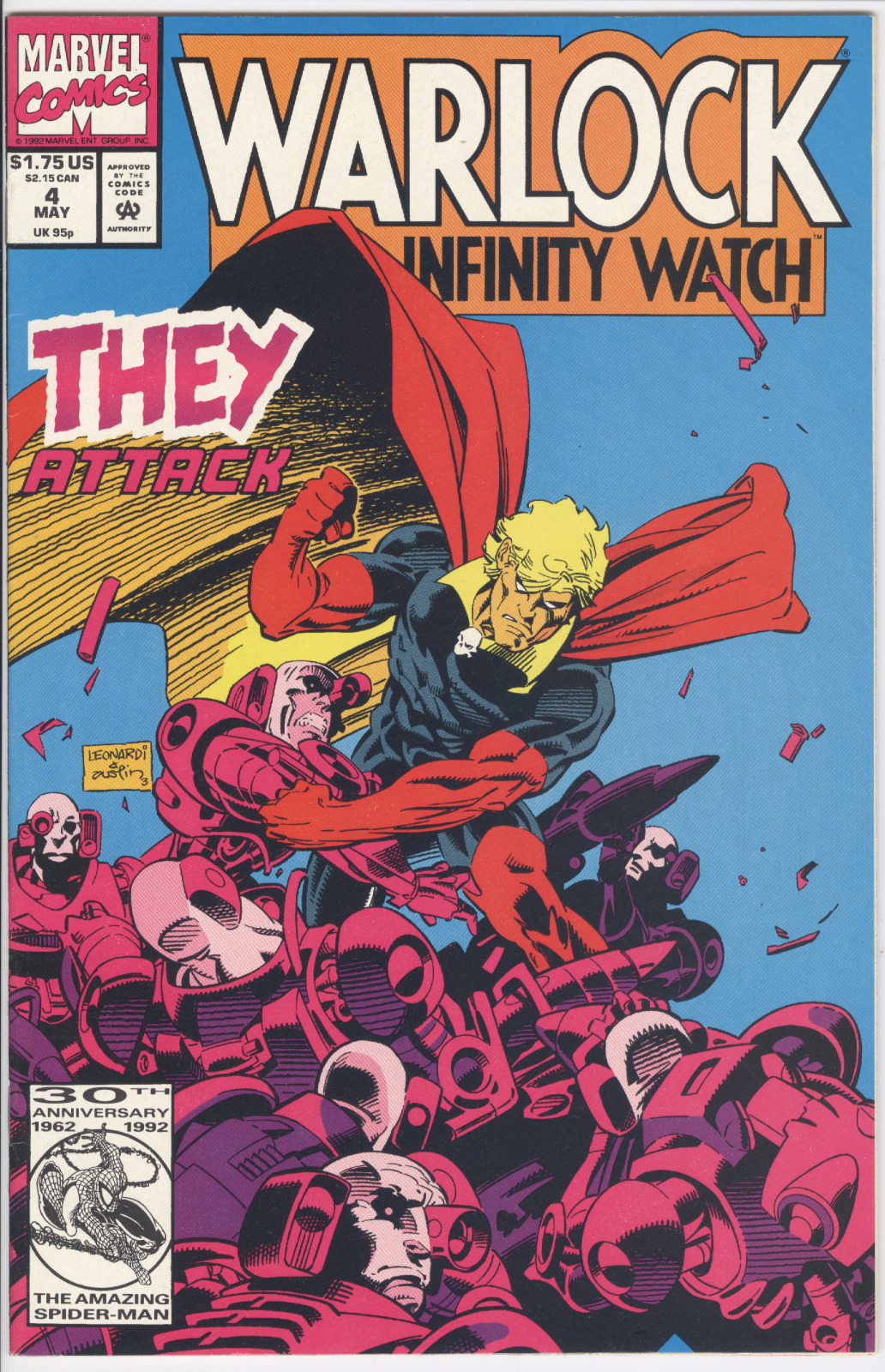WARLOCK INFINITY WATCH #4 MARVEL featuring they attack VG/FINE or better