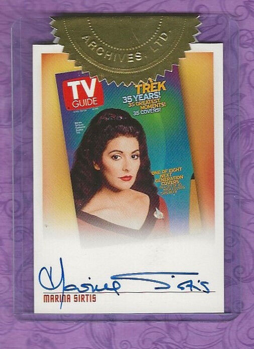 QUOTABLE STAR TREK TNG MARINA SIRTIS AUTOGRAPH 2 CASE INCENTIVE  FACTORY SEALED