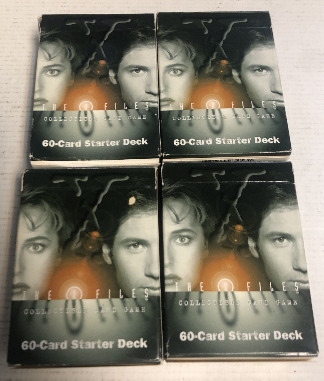 4 X Lot Of X-Files (1996)60 Card Starter Deck\'s