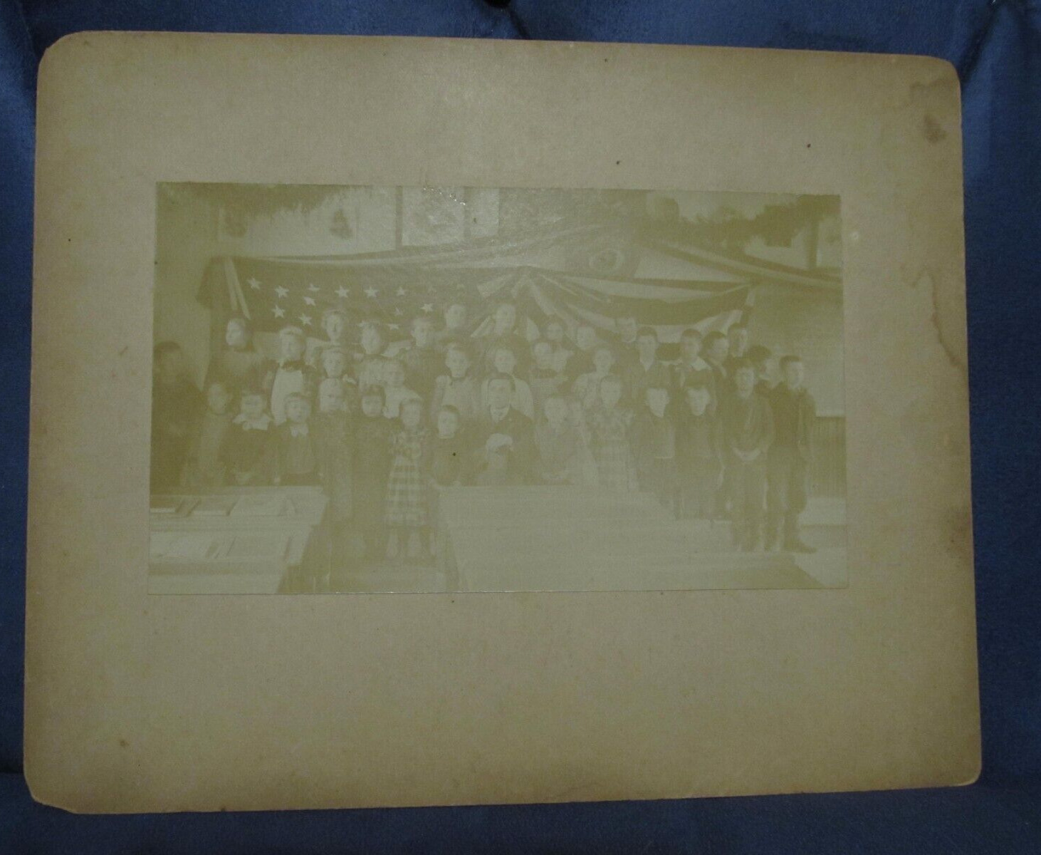 EARLY 1900s Cabinet Card FOUNTAINDALE ELEMENTARY SCHOOL Hagerstown MD Smithsburg