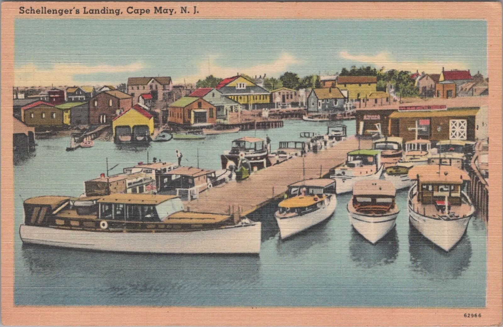 Postcard Schellenger\'s Landing Cape May NJ 1949