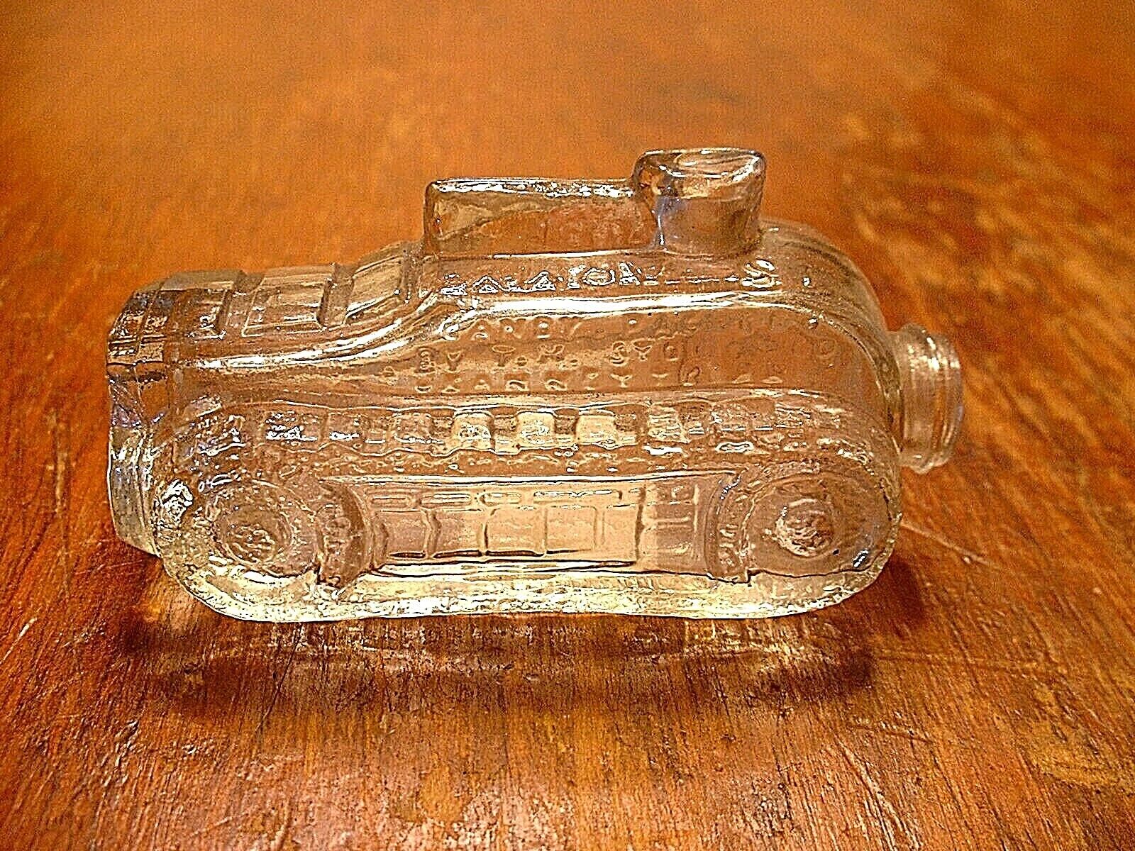 Scarce Vintage 1930-40 Army Tank Candy Container by TH Stough Jeanette Pa.
