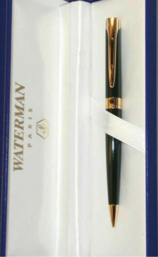 Waterman L'etalon Pencil Green Lacquer & Gold 0.5mm Pencil New   In Box 