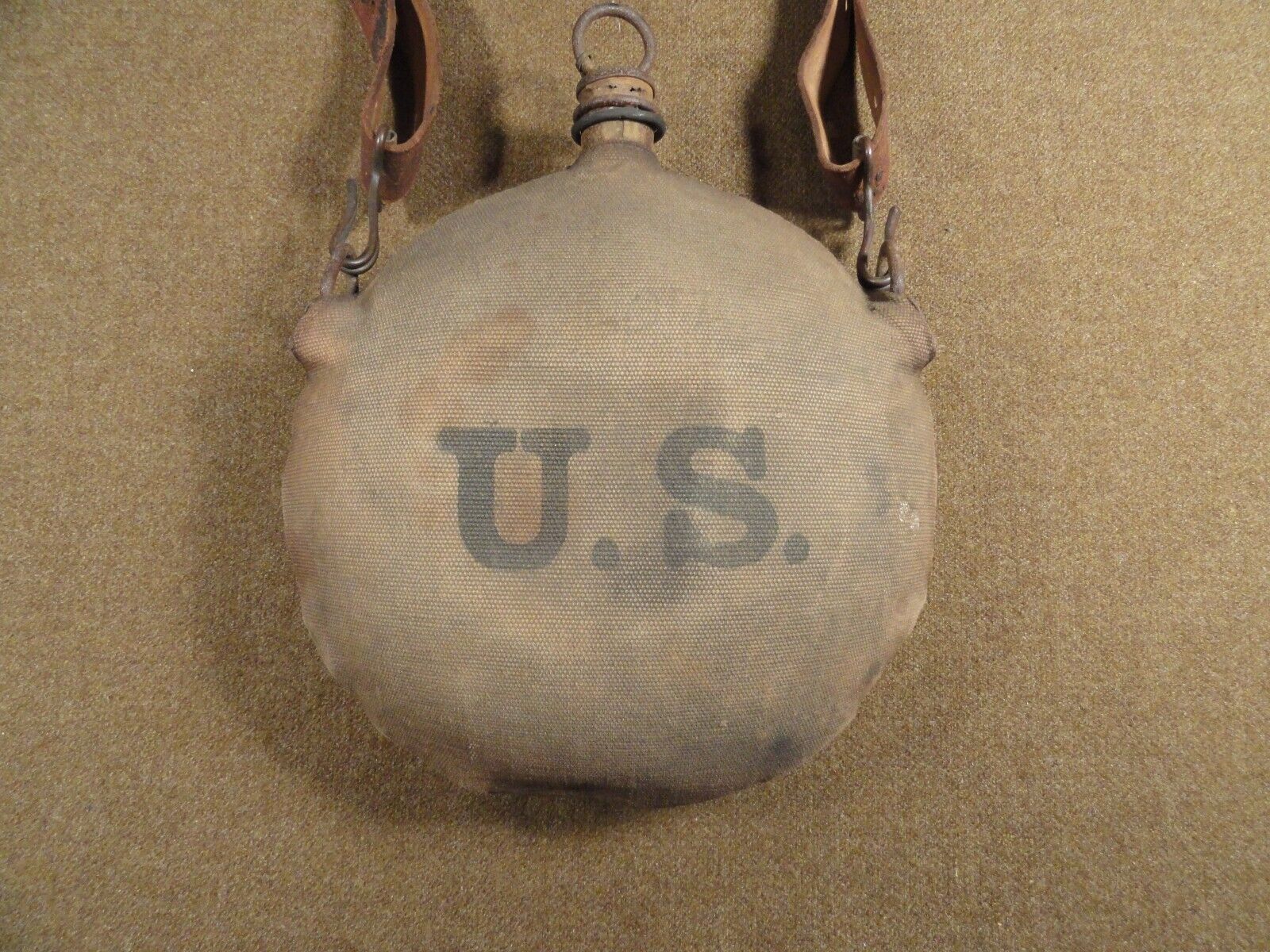 U.S. M-1878 Indian War Period Canteen w/ carrying strap