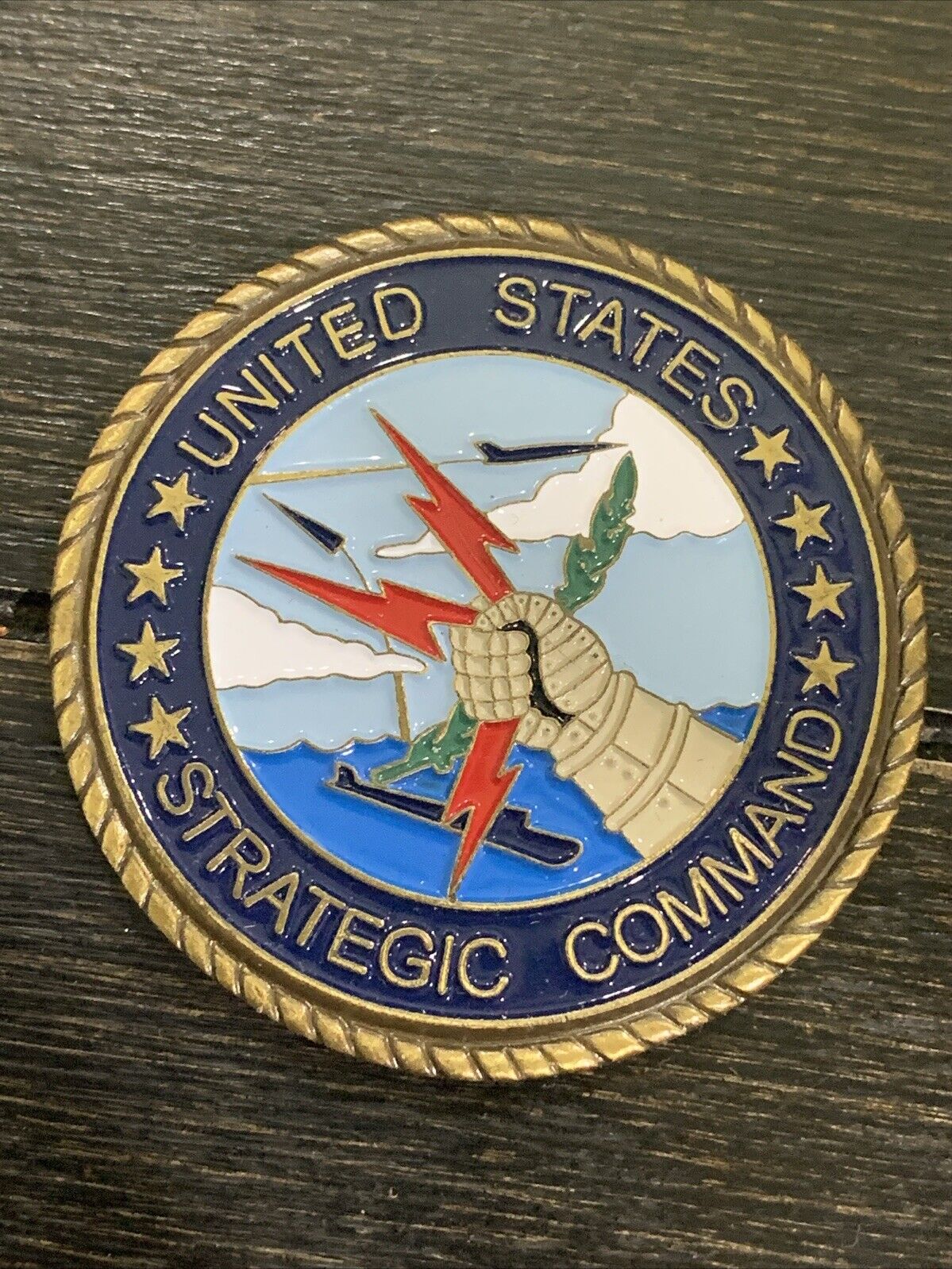 Air Force Challenge Coin Strategic Command Presented By The Commander In Chief