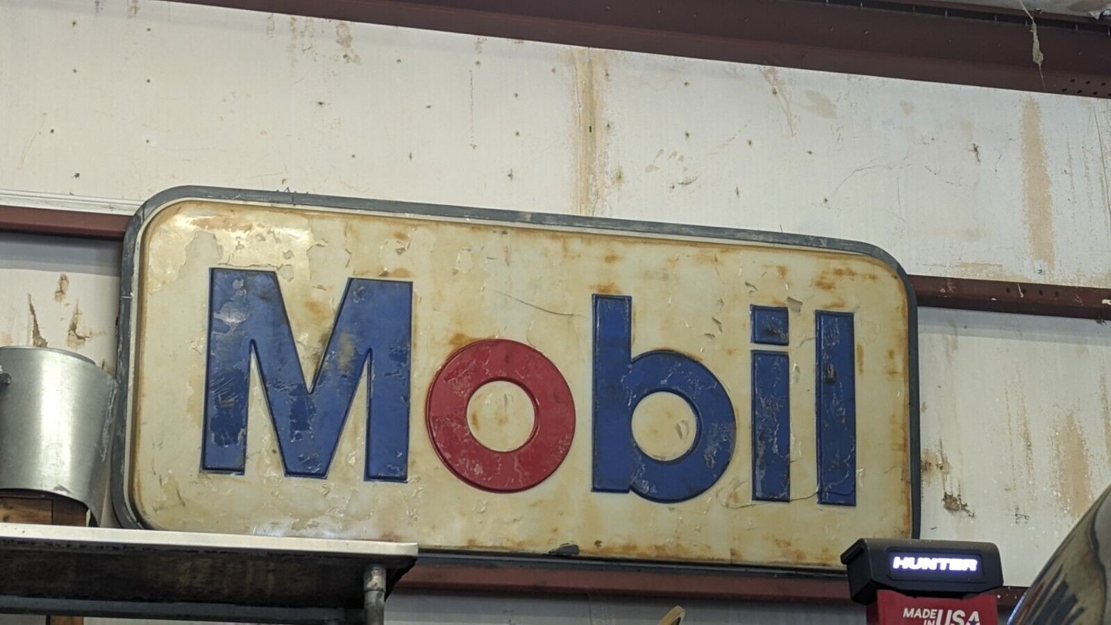 Vintage Mobil Oil Gas Dealer Sign