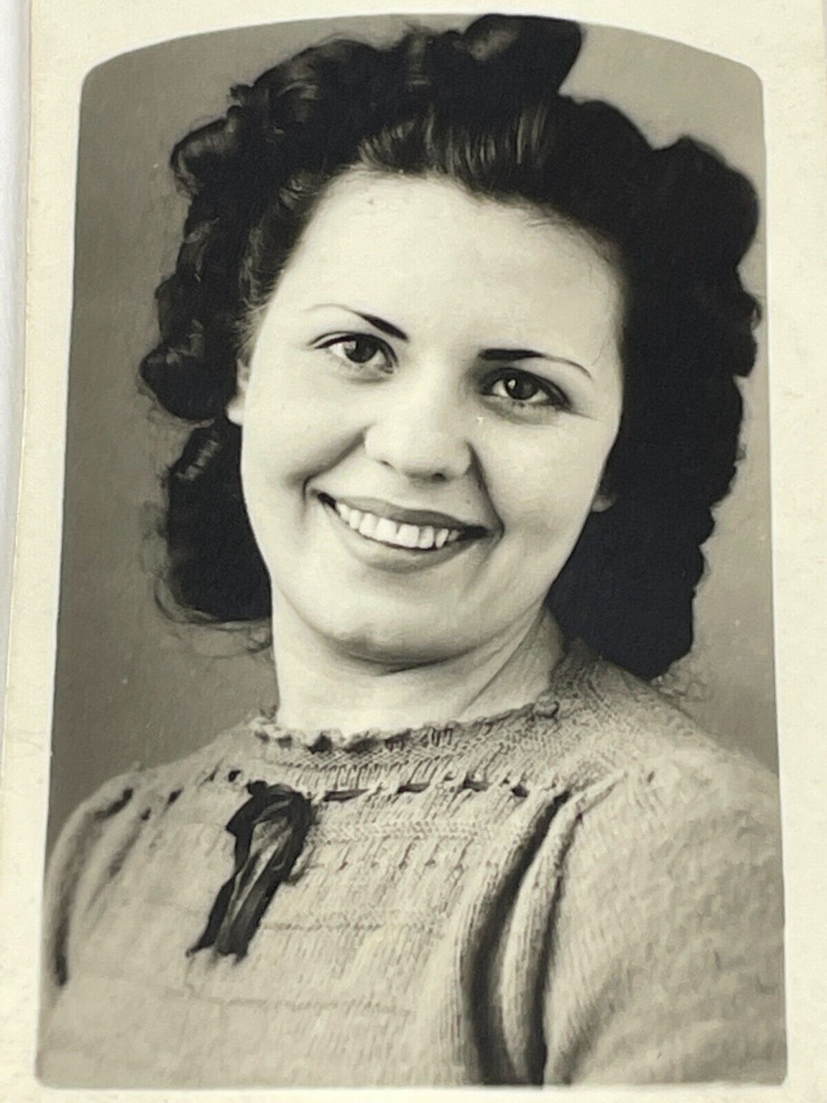 IB Photograph Woman 1940-50\'s School Class Portrait 