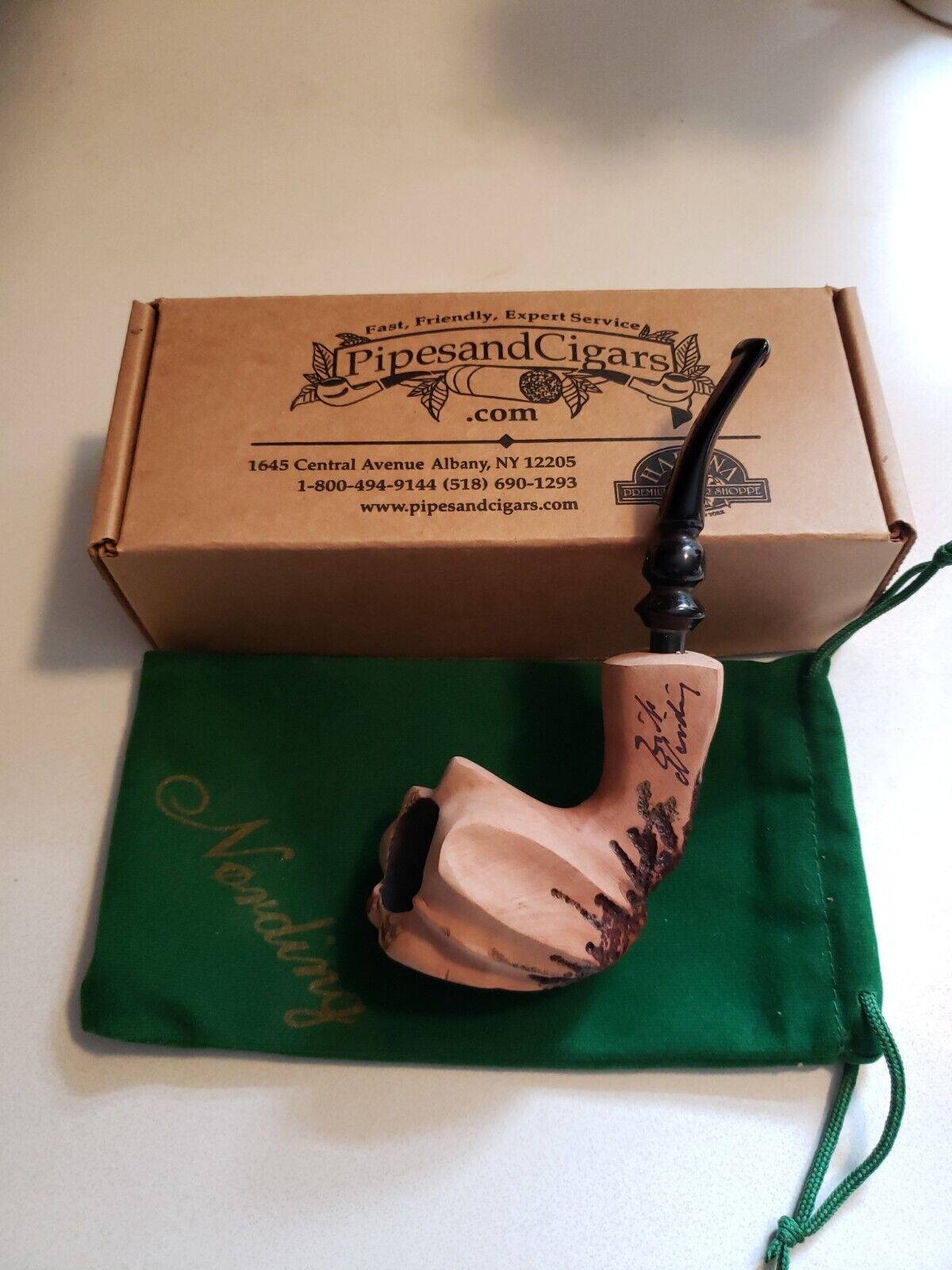 Nording Rustic Pipe- Handmade By Erik Nording- New In Box