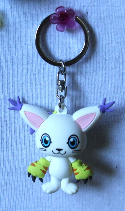 Digimon NEW Gatomon Tailmon Blind Bag Keychain Key Ring Digital Monsters Figural