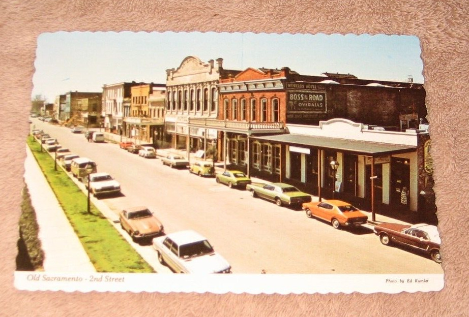 Sacramento CA California Postcard 1960's Old Town View Calif Cal