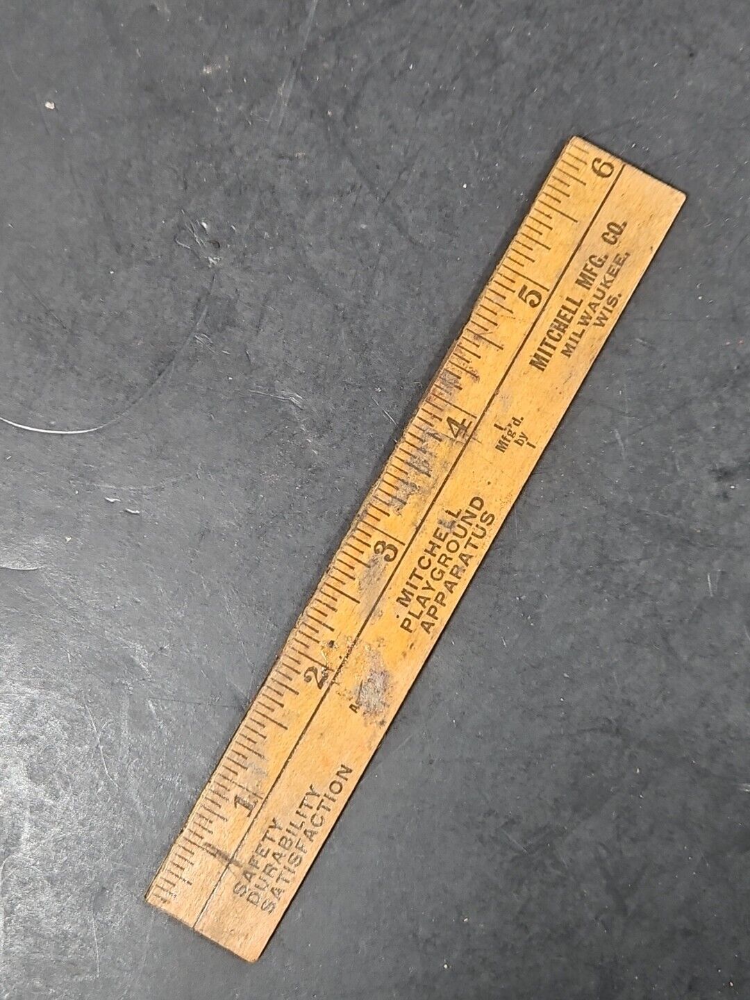 Vintage Mitchell Products Milwaukee Wisconsin Advertising Ruler 6\