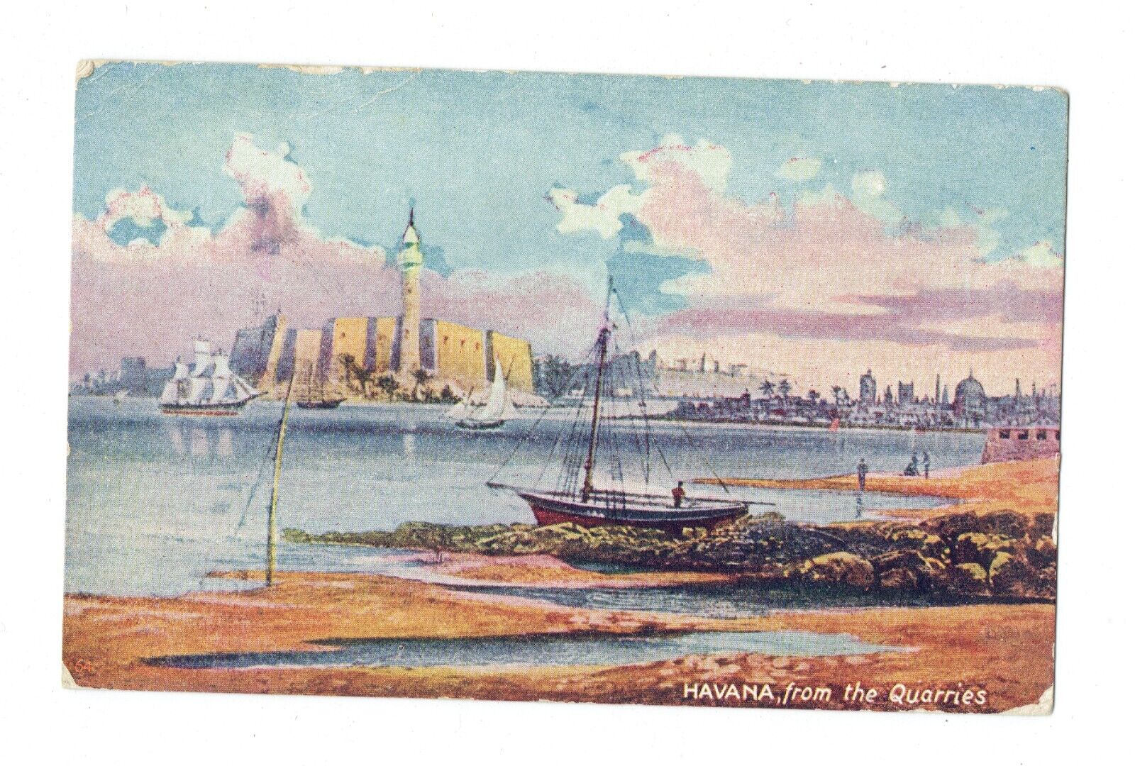 Postcard Vin(1)Cuba, Havana from the Quarries #64 P 1910(mailed/USA) 114 Yr  209